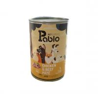 کنسرو سگ پابلو طعم مرغ و گوشت ۴۰۰ گرم(جلدزرد)