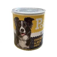 کنسرو سگ پابلو سوپرپریمیوم طعم مرغ و برنج ۸۰۰ گرم