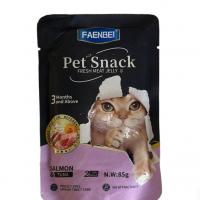 پوچ گربه فنبی مدل pet snack طعم ماهی تن و سالمون ۸۵ گرم