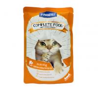 پوچ گربه فنبی مدل complete food طعم سالمون،گوشت ۸۵ گرم