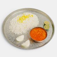 چلو خورشت قیمه سیب زمینی