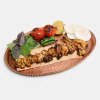 خوراک جوجه کباب با استخوان زعفرانی