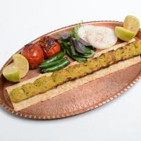 خوراک کباب مرغ زعفرانی یک سیخ