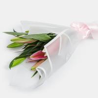 دسته گل لیلیوم اورینتال صورتی 2 شاخه