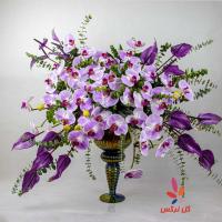 جام گل ارکیده بنفش نرگس شماره 4
