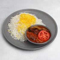 چلو خورشت قیمه بادمجان