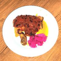 خوراک مرغ سرخ شده