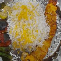 چلو جوجه کبابی زعفرانی