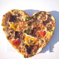 پیتزا سیر و استیک قلبی 