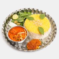 چلو خورشت قیمه سیب زمینی