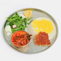 چلو خورشت قیمه بادمجان