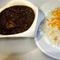 چلو خورشت قورمه سبزی