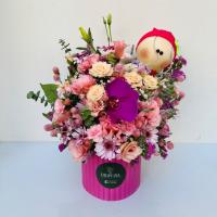 باکس مخمل بهاره صورتی