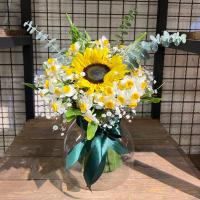 گلدان شیشه ای نرگس