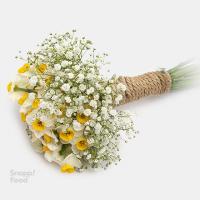 دسته دیزاین شده نرگس و عروس