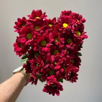 دسته گل داوودی بابونه ای قرمز