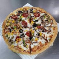 پیتزا دونفره سبزیجات
