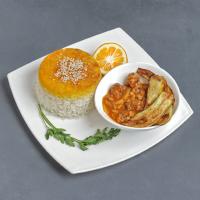 چلو خورشت قیمه بادمجان