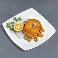 ماکارونی با گوشت و قارچ