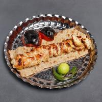 خوراک جوجه کباب سینه زعفرانی بدون دورچین