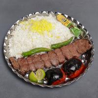 چلو کباب چنجه گوسفندی بدون دورچین