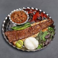 خوراک کباب برگ با دورچین