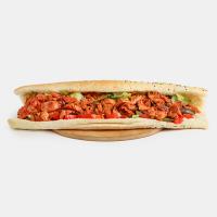 ساندویچ بندری با قارچ و پنیر پیتزا