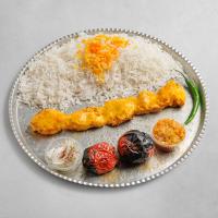 چلو جوجه کباب فیله سینه (یک سیخ)