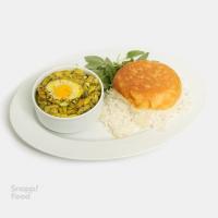 چلو خورشت باقالا قاتق
