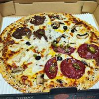 پیتزا چهار فصل ایتالیایی دو نفره 34 سانتی متری