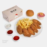 بال سوخاری با سیب زمینی سرخ شده