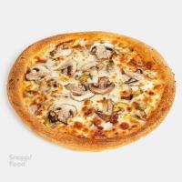 پیتزا قارچ و پنیر آمریکایی