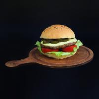 چیز برگر دست ساز (نان گرد)