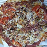 پیتزا ایتالیایی بیکن گوشت دودی