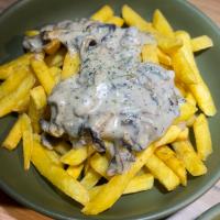 سیب زمینی با سس قارچ