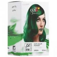 پودر دکلره رنگی گلباران رنگ سبز