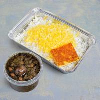 چلو خورشت قورمه سبزی