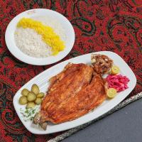 چلو ماهی قزل آلا سرخ شده