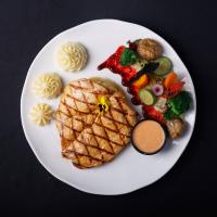 بشقاب استیک مرغ