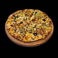 پیتزا گوشت و قارچ کلاسیک یک نفره (25 سانتی متری)
