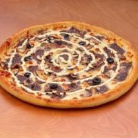 پیتزا سیر و استیک ایتالیایی