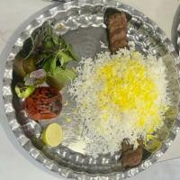 چلو کباب کوبیده معمولی