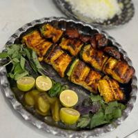 چلو ماهی قزل آلا کبابی