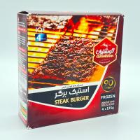 استیک برگر ۹۰ درصد گوشت گوشتیران 4 عدد - هایپر پروتئین پاچیرا
