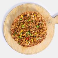 پیتزا گوشت و قارچ آمریکایی