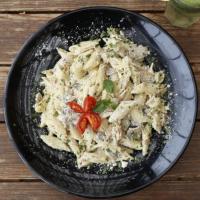 پاستا آلفردو با قارچ