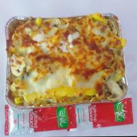 سیب زمینی با قارچ و پنیر