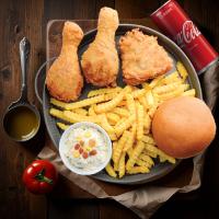 مرغ سوخاری سه تکه