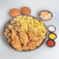 پک ران مرغ سوخاری سه تکه