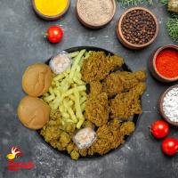 پک ران مرغ سوخاری پنج تکه